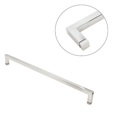 6-14mm Glasdicke Stahl Quadrat L-Form Große Zwillingsglastür Spülung Ziehen Dusche Türgriffe