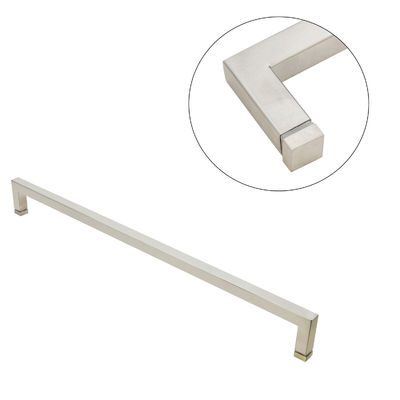 6-14mm Glasdicke Stahl Quadrat L-Form Große Zwillingsglastür Spülung Ziehen Dusche Türgriffe