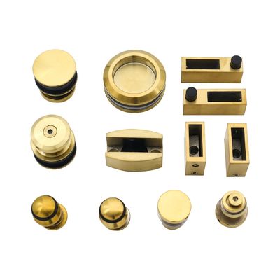 304 Edelstahl-Rahmenlose Schiebetür-Hardware für Quadratgehärtetes Glas