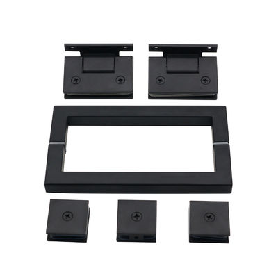 Glas Tür Ziehgriff Set für Tür mit Tür Fenstergriffen und Quadrat Glas Klammern