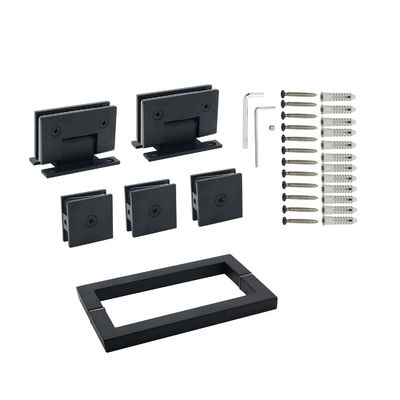 Glas Tür Ziehgriff Set für Tür mit Tür Fenstergriffen und Quadrat Glas Klammern