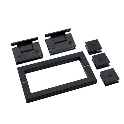 Glas Tür Ziehgriff Set für Tür mit Tür Fenstergriffen und Quadrat Glas Klammern