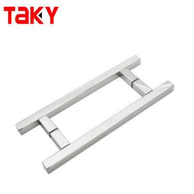 Chinese Design Style CP Finish Handels H-Griff für Rahmenlose Schiebe Dusche Glas Tür ziehen Griffe