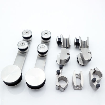Schiebe Dusche Glas Tür Zubehör System Hardware Set in Silber/Schwarz/Gold