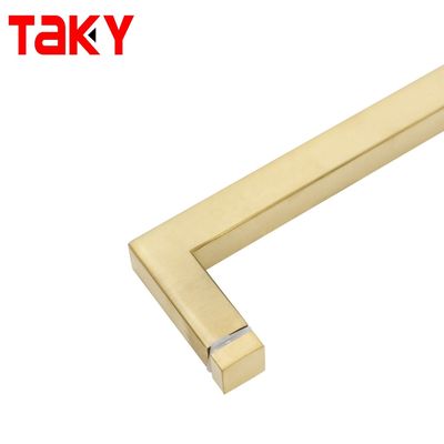1.0mm Dicke Quadrat Glasziehgriff für Duschtür SS304 Korrosionsbeständig