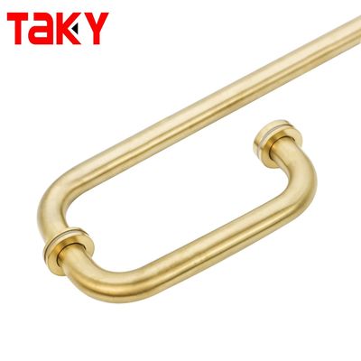 Hotel Badezimmer Glas Türgriff Goldene Tür Ziehgriff für Duschzimmer Bad