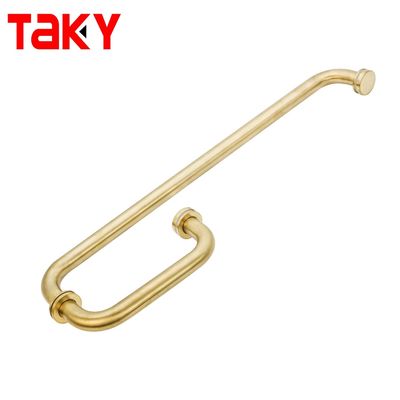 Hotel Badezimmer Glas Türgriff Goldene Tür Ziehgriff für Duschzimmer Bad