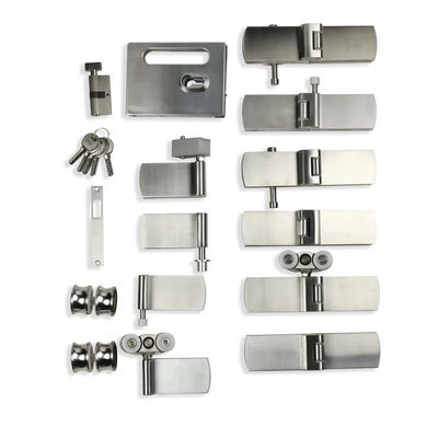 Satin/Polnische Oberfläche Klappglasschiebetür für Büroglas-Trennwandhardware