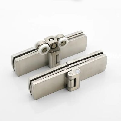 Satin/Polnische Oberfläche Klappglasschiebetür für Büroglas-Trennwandhardware