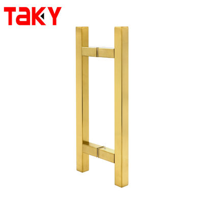 Luxuriöse Bürste aus Edelstahl 304 Gold Duschtür Ziehgriffe 6-14mm Glasdicke