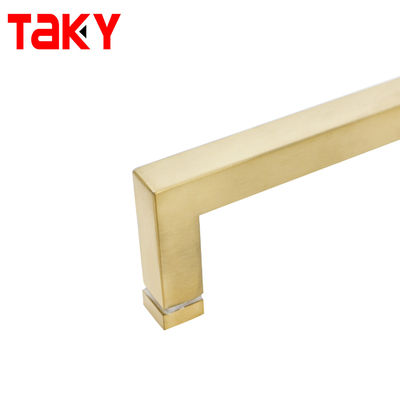 Custom Design Quadrat Glas Ziehen Großgriff für Duschtür in polnisch/Satin-Finish