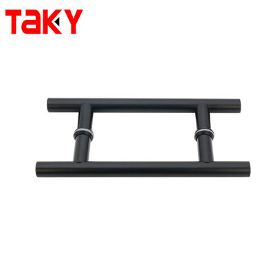 0.5mm Dicke Matte Schwarz Innenraum Glas Türgriffe für Büros Duschraum Gehäuse