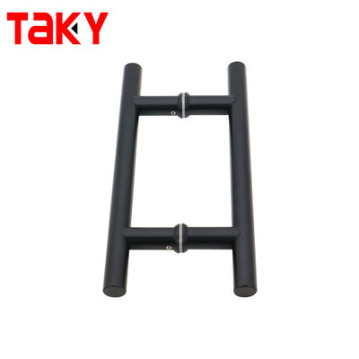 0.5mm Dicke Matte Schwarz Innenraum Glas Türgriffe für Büros Duschraum Gehäuse