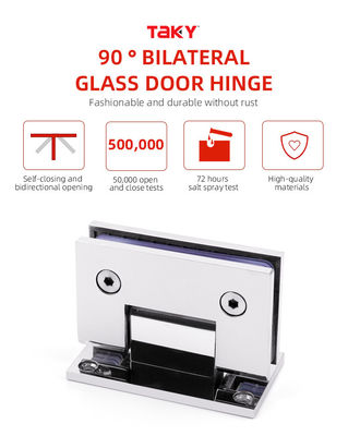 560g Chromplattierte Wand bis Glas Scharnier Schiebe Dusch Tür Scharnier für 8-12mm Glas