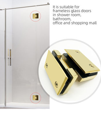 Modernes Design 180 Grad Messing oder Edelstahl Glas Hardware Badezimmer Tür Dusche Hebescharnier
