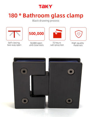 Verbessern Sie Ihre Dusche mit Satin Stahl 180 Grad Glas zu Glas Tür Scharnier