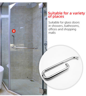 Gehärtetes Glas-Zuggriff mit SS304 vertikal verstellbarem Edelstahldesign