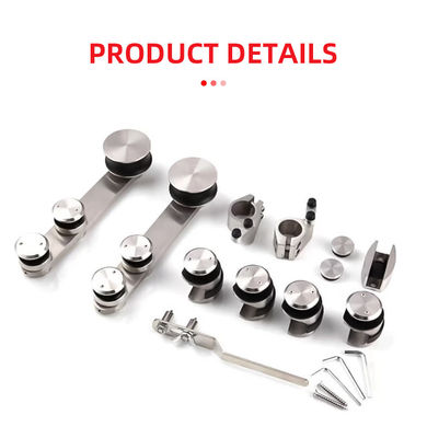 Funktionale Glas-Badschirm-Schiebe-Hardware mit Edelstahlrahmen 304