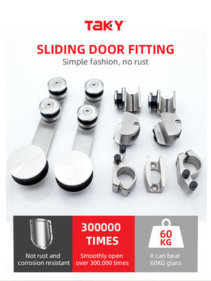 Funktionale Glas-Badschirm-Schiebe-Hardware mit Edelstahlrahmen 304
