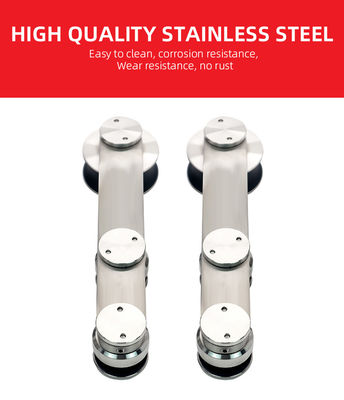 Hohe Härte und Langlebigkeit Silber/schwarzes Glas Bad Schiebetür für 6-12mm Glas