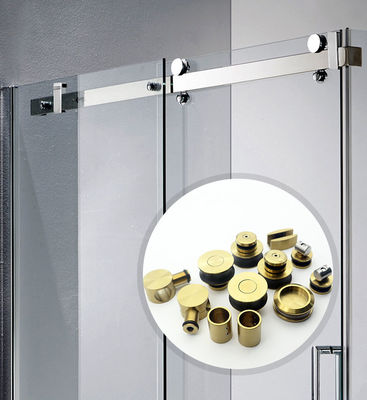 Quadratisch klares gehärtetes Glas ohne Rahmen Schiebetür für 6-12 mm Glas