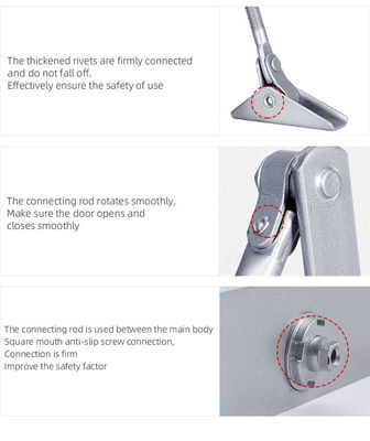 Max. Türgewicht 45-65kg Aluminiumlegierung Autoschleiftürschließer mit individueller Veredelung