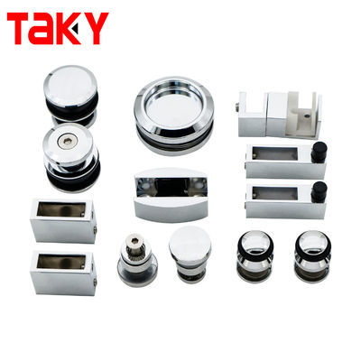 Hochwertige Rahmenlose Zinklegierung Schiebetür Glas Tür Hardware Dusche Tür Hardware Kit