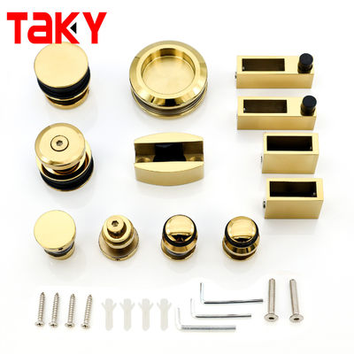 Edelstahl-Rahmenlose Glasschiebetür-Hardware Glasschiebetür-Dusche-Hardware-Kit