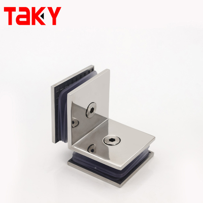 304 Edelstahl 90 Grad Rahmenlose Glas Eckklemme