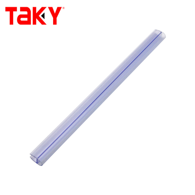 Klare PVC-Duschdichtung 10 mm Transparent Schwarz