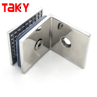 316 Edelstahl Rahmenlose Glaseckklemme für 8-12mm Duschabtrennungen