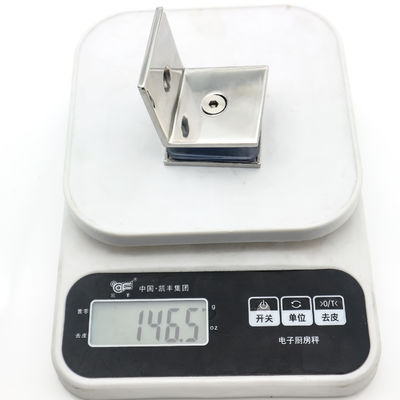 Glas-an-Wand-Badezimmer-Clip-Quadrat-Klammer 90 Grad-Verbindung Glas-Clip