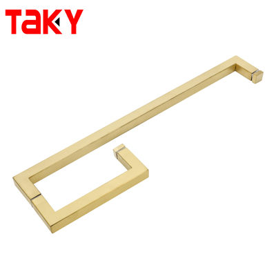 Wholesale Stainless Steel Modern Gold Color Shower Room Tubular Glass Door Pull Handles