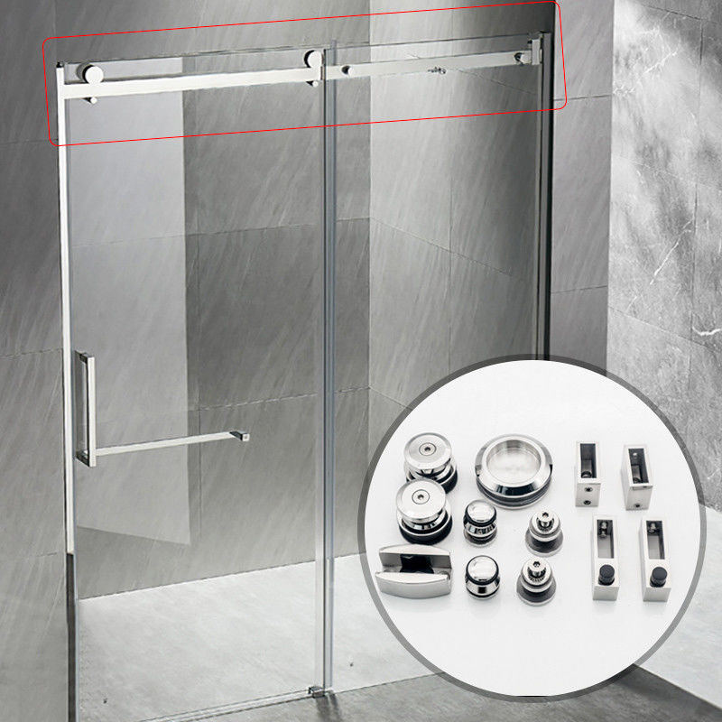 Schiebezubehör Dusch-Hardware-Fitting für Framelsss Glas Türschutzschutzschutzschutzschutz