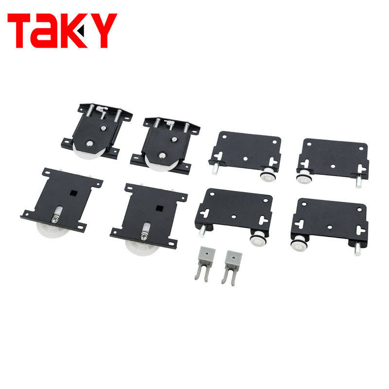 Langlebigkeit Aluminium Schiebetür Schiene und Räder für moderne Garderobe Hardware Fitting