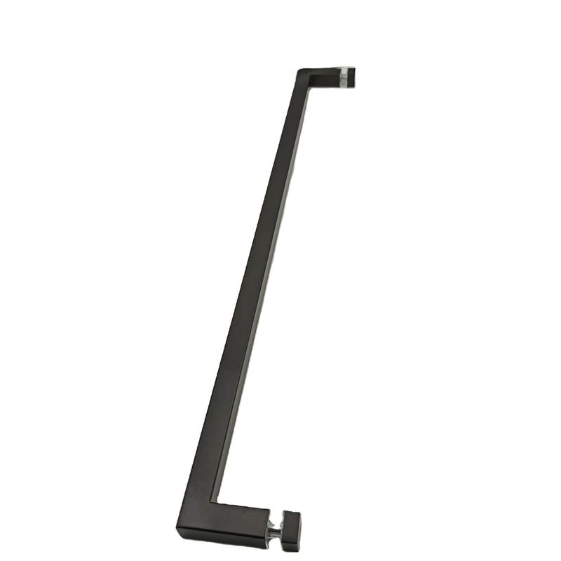 Gutes Design Edelstahl304 Türziehgriff für Badezimmer Glas Türen in Matt Schwarz