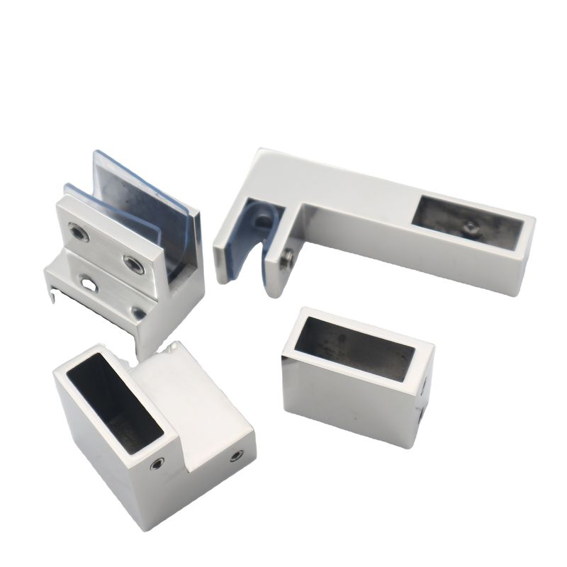 Glasscharnier für 5 mm Glasdicke F-Form Glasbefestigung