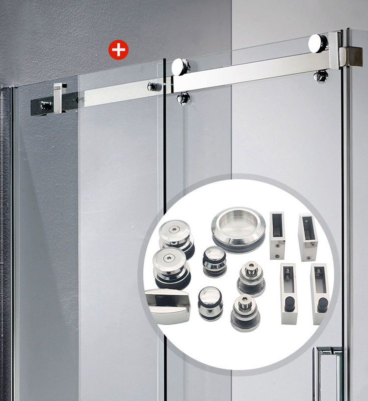 Dauerhafte Schiebetriebe SS304 Duschzimmer Hoch korrosionsbeständig Glastürsystem