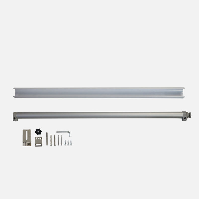30-80 kg Silberdruckrahmenlose Glasschiebetür Automatische Schließung Pneumatische Rückschiebe