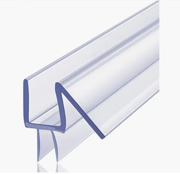 Durchsichtiges PVC-Duschdichtband für 3/8-Zoll-rahmenlose Glas-Duschtür 2000MM Länge