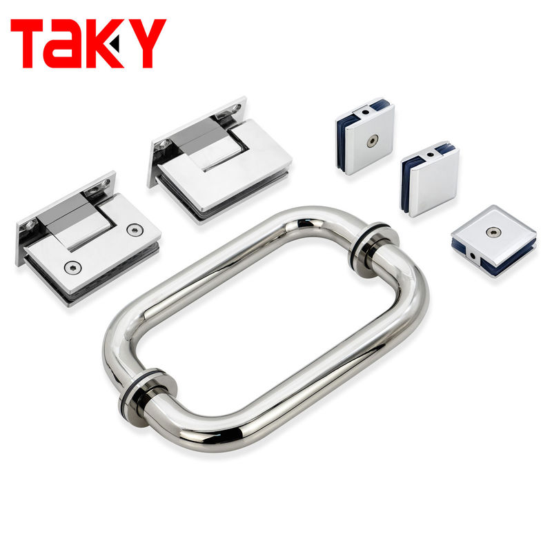 1.0mm Rohrdiecke Edelstahl D-Typ Glas Türziehgriff für Hotel Duschzimmer