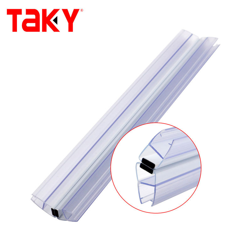 Wasserdichtes PVC-Dichtungsband für 6 mm-10 mm Glas Dusche Schiebetüren Offener Stil Schiebetüren