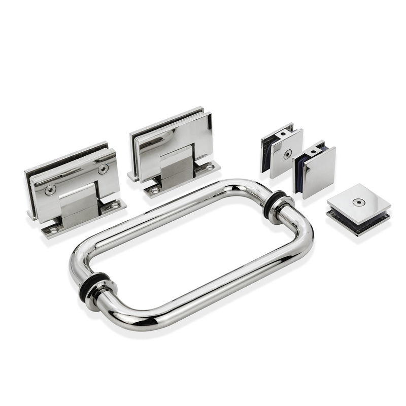 Langlebigkeit Quadrat 90 Grad Edelstahl Polieren Weich schließen Duschschirm Glas Drehscharniere Türscharniere