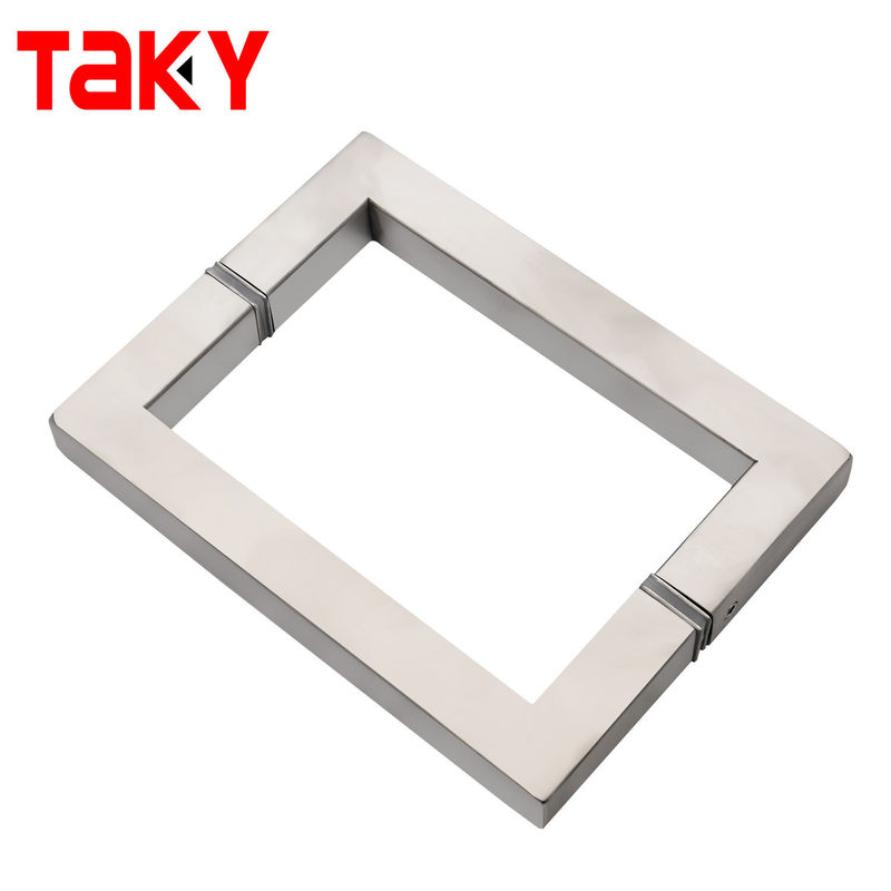 TK-H002 OEM/ODM Edelstahlglasgriffe für Glastüren Rücken zu Rücken Quadratrohr