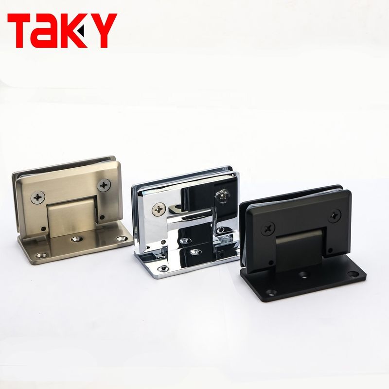 US-amerikanischer Markt 304 Edelstahl Matte Schwarz Rahmenlos Pivot Glas Dusch Türen Scharnier