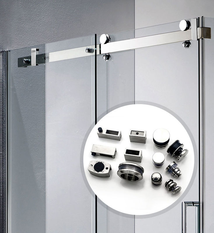 Handdusche Rückstrahl Top Dusche PSS Finish Schiebetür Hardware Set für Duschzimmer