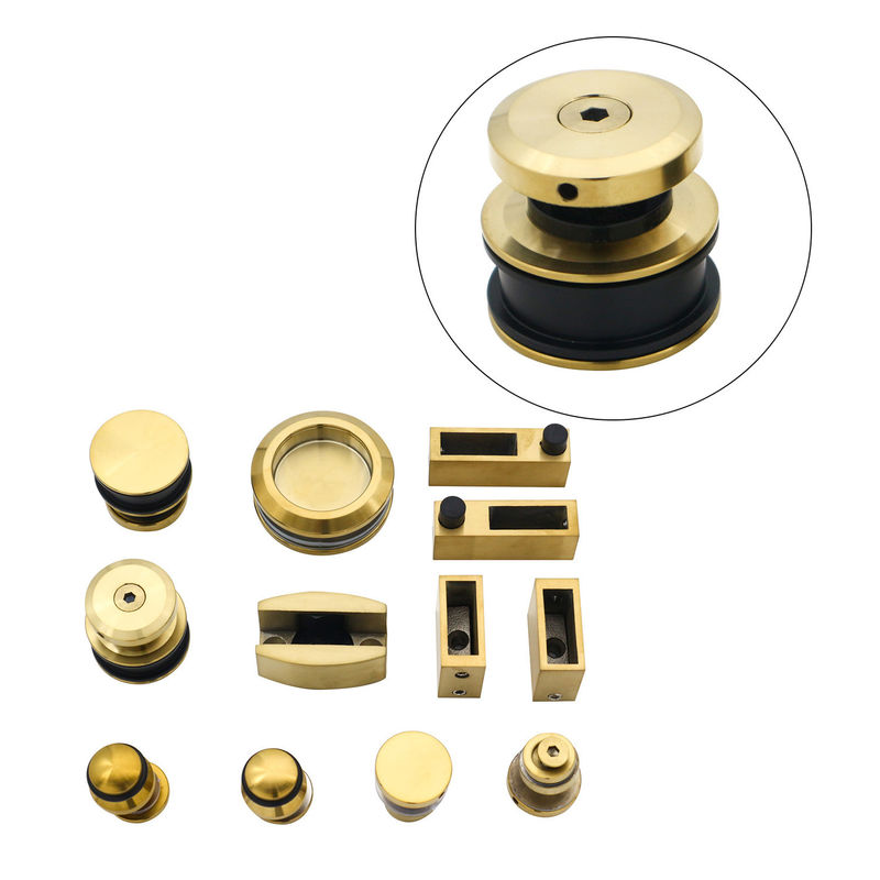 Quadratisch klares gehärtetes Glas ohne Rahmen Schiebetür für 6-12 mm Glas
