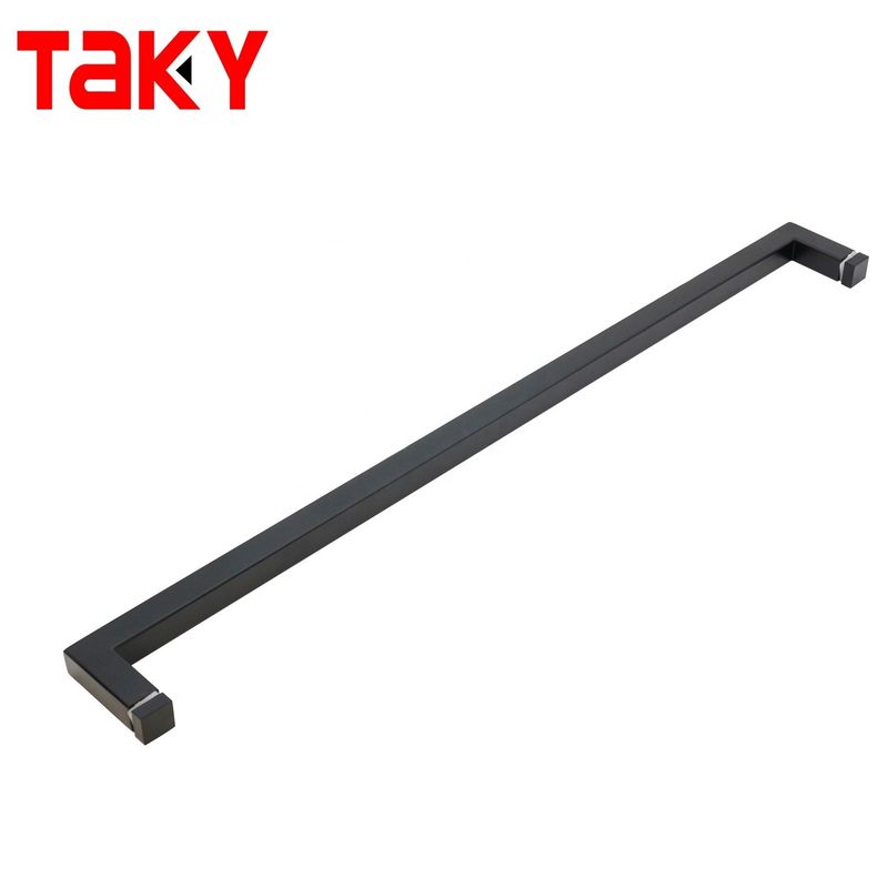 8-12mm Türdicke Edelstahl Quadrat Duschtür Griff mit Griff