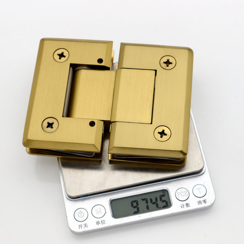 Modernes Design 180 Grad Messing oder Edelstahl Glas Hardware Badezimmer Tür Dusche Hebescharnier