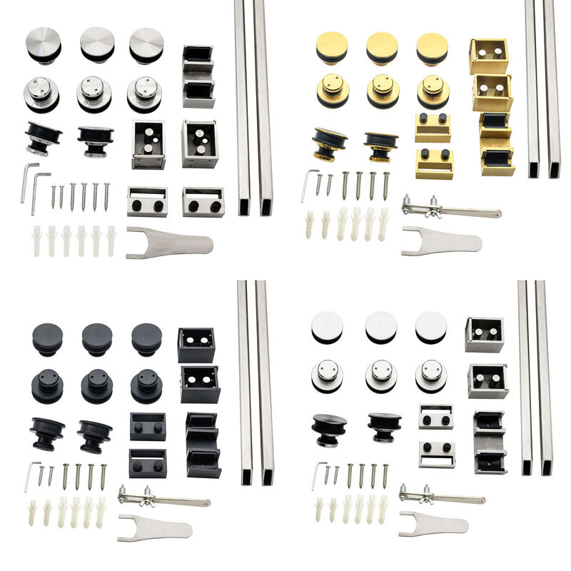 Modernes Design Doppelrohrbar Rahmenlos Ss304 8-12mm Duschschiebetür